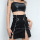 High Waist Women Sexy Zipper Split A-Line Skirt